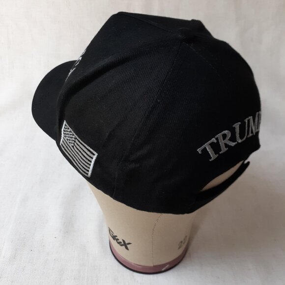 MAGA - Never Surrender - Black Baseball Cap - Adjustable Fit - Picture 6 of 9